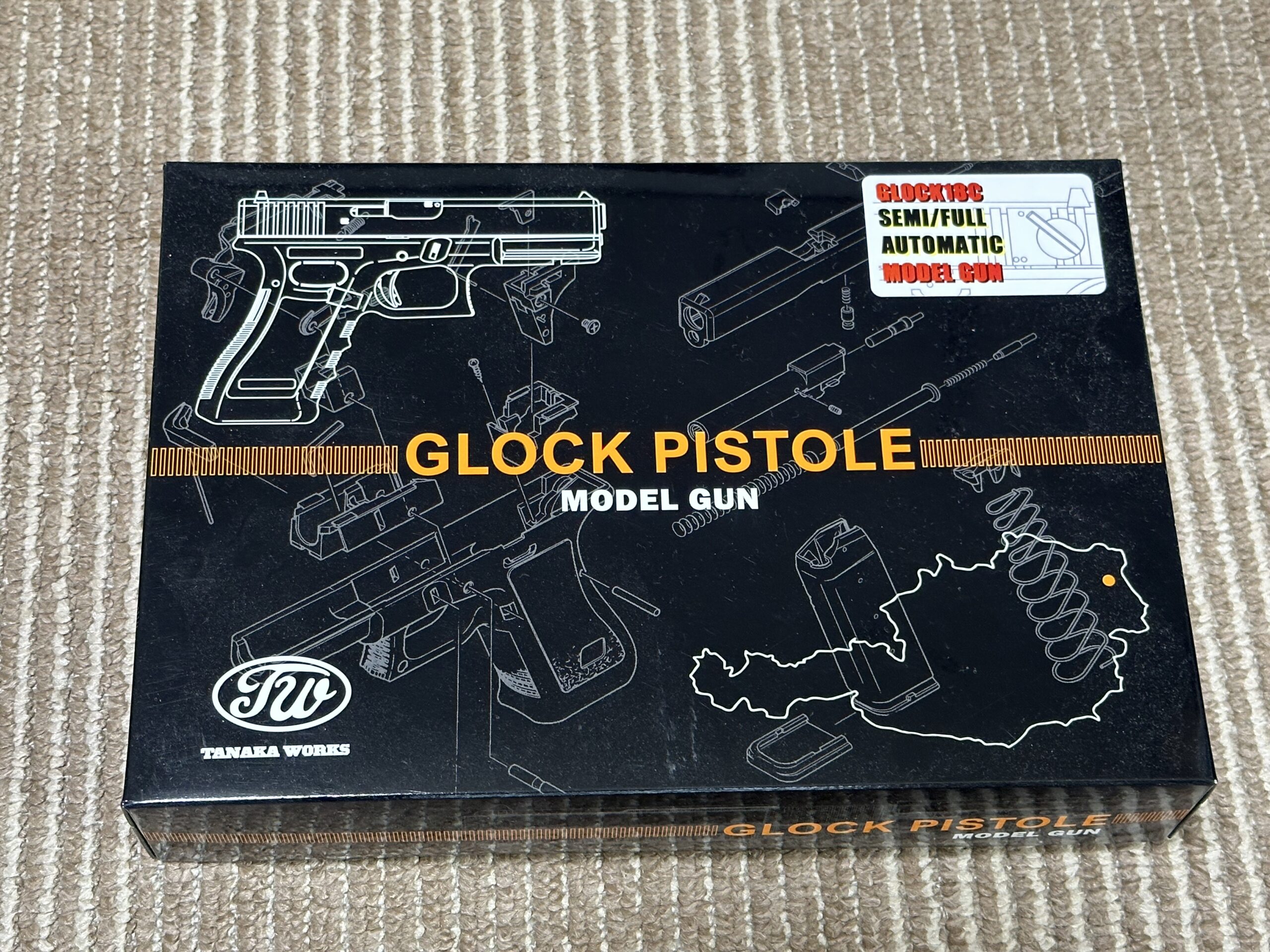モデルガン　グロック18 タナカワークス　(希少) タナカワークス: モデルガン本体 G18 2nd EVO HWの通販情報